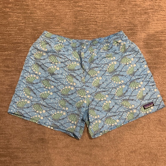 Patagonia Mens Baggies Swim Trunks In Hexy Fish Radar Blue Size Large - Picture 3 of 8